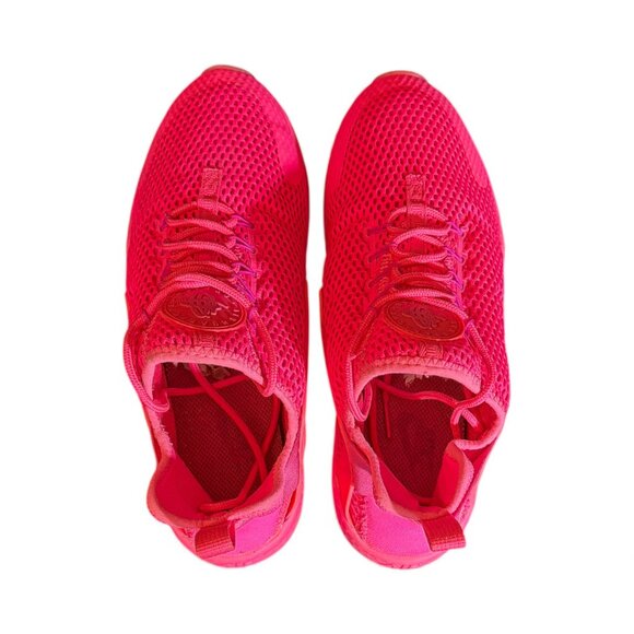 Nike Air Huarache Run Ultra Breathe Hot Pink Neon Running Sneaker Shoes 10 - Picture 5 of 10
